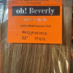 22 Length Human Hair Color F10/16