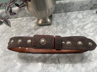 Size 36 Leather, And Made Of Silver Strings
