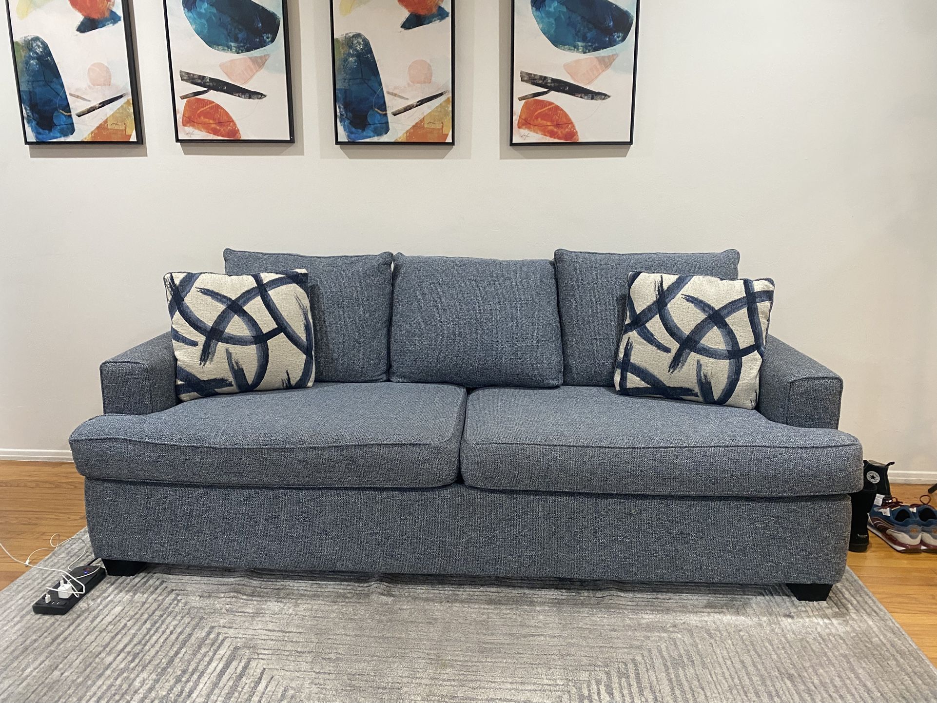 Blue couch