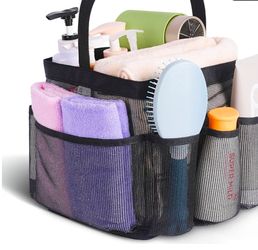 EUDELE Mesh Shower Caddy Portable for College Dorm Room Essentials, Shower Caddy Dorm with 9-Pocket Large Capacity for Beach, Swimming, Gym, Camping,