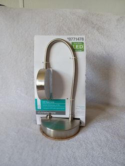 Stainless Steel Swing-Arm Desk Lamp with Metal Shade