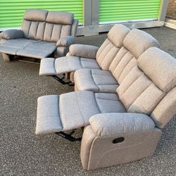 FREE DELIVERY AND INSTALLATION (Recliner Sofa and Love seat) Look our profile for more