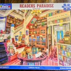 Mountain “Readers Paradise” 1,000-Piece Puzzle – Brand New, Sealed
