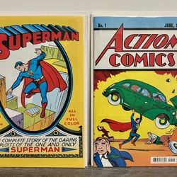 Action Comics #1 & Superman #1 Facsimile Comics 