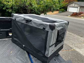 Large Medium Dog Kennel Crate Carrier Soft Material Collapsible Travel like New 36” L by 24” W by 27” H