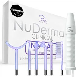 Pure Daily Care NuDerma Clinical S1-6 Portable Skin Therapy Wand – High Frequency Facial Device – New in Box
