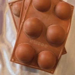 3 Round Silicone Molds
