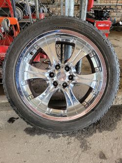22' 6 LUG FORD RIMS W/ TIRES