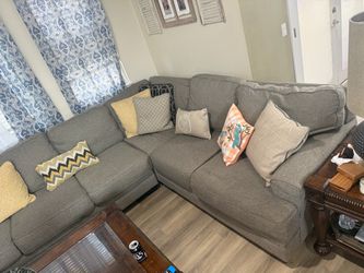 Gray L-Shaped Sectional Couch – $800 OBO
