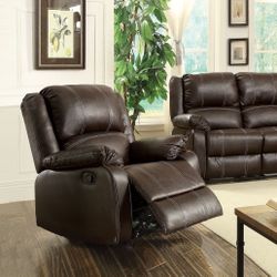 BROWN BONDED-SILLA RECLINABLE