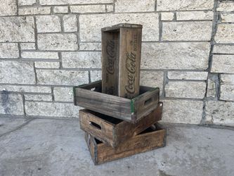 Antique Coca Cola Crates Collectible Rustic Home Decor