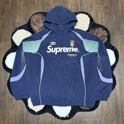 Blue Umbro X Supreme Track Suit