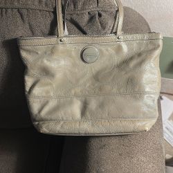 Coach Leather C Stitched Bag