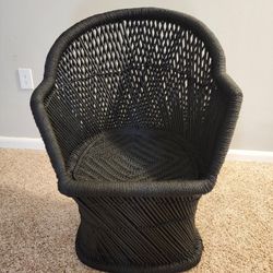 Antique Wicker Chair (Freshly Painted)