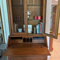Vintage Wooden Secretary Desk