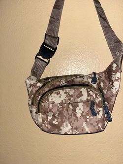 Digital Camo Fanny Pack Crossbody Bag