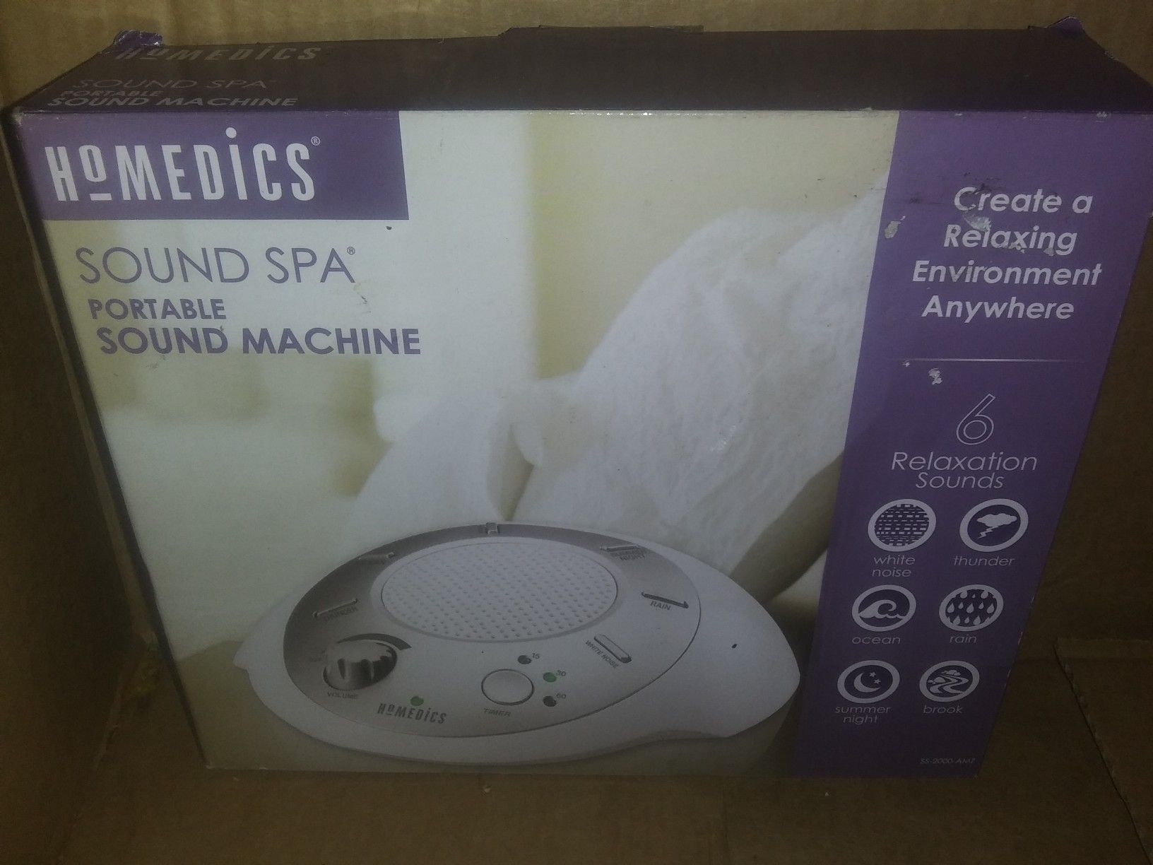 Homedics sound spa portable machine