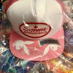 Supreme Playboy Mesh Back 5-Panel Pink 