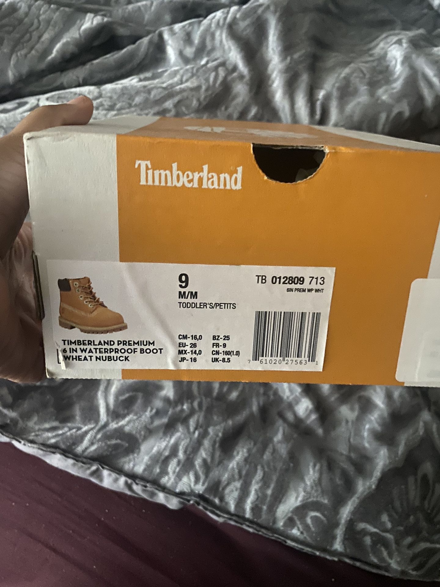 Child Size 9 Timberland Boots