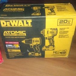 DeWalt Double Drill Set With Battery's And Charger 