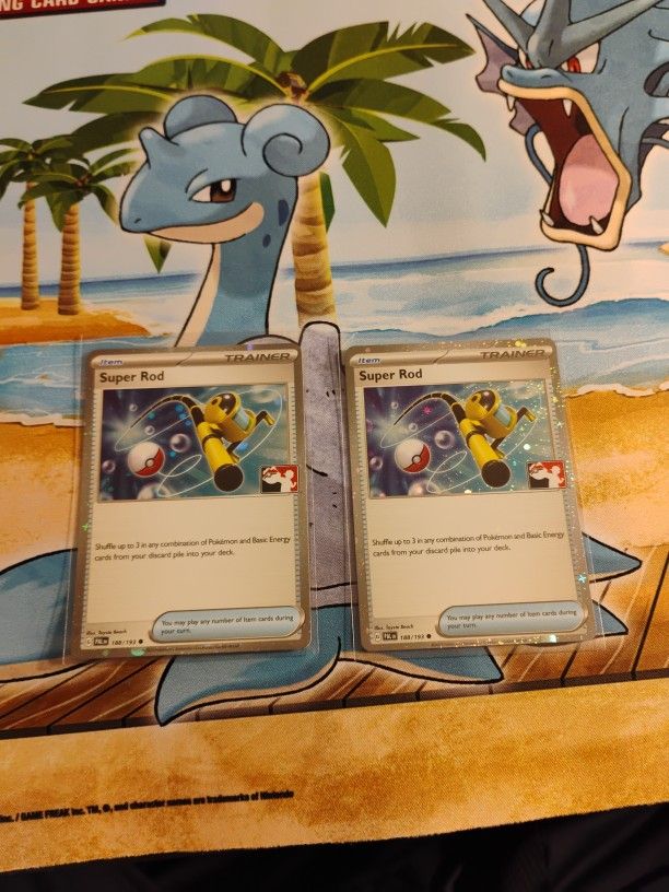 Super Rod Cosmic Holo Mint Pal 188 Prize Pack With Swirls