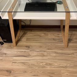 Like New Glass Top Desk!
