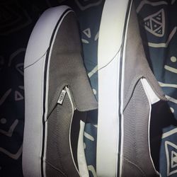 Mens Slip On Vans ( Gray )