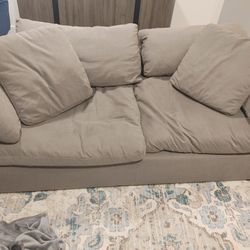 Nixon Light Gray Fabric Sofa