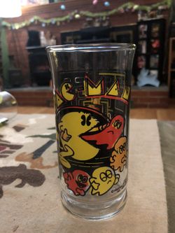 Vintage 1982 Pac-Mac Glass Cup In Mint Condition!