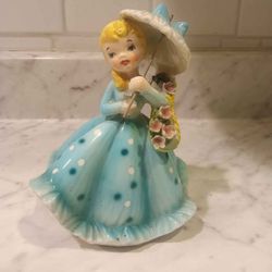 1960 Vintage Lefton Girl Southern Belle Pick Up Lutz 33549