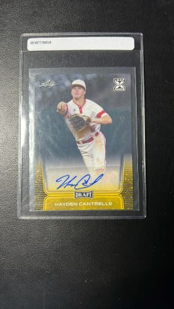 2020 Leaf Rookie Gold Parallel Hayden Cantrelle Auto