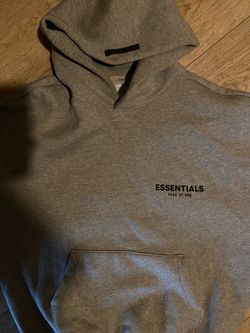 dark oatmeal essentials hoodie