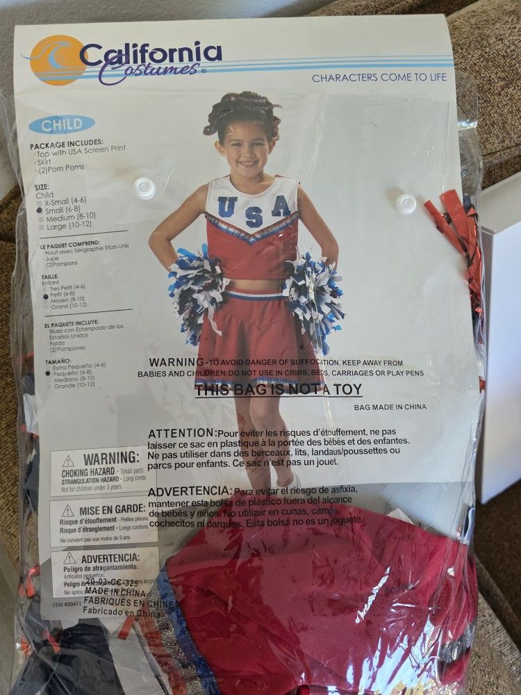 Patriotic Cheerleader Child Costume