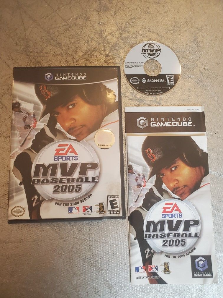 MVP Baseball 2005 (Nintendo GameCube, 2005) CIB Complete w/ Manual video game excellent condition
