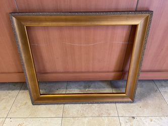 Gold Ornate Picture Frame 23 1/2” X 29 1/2” $40