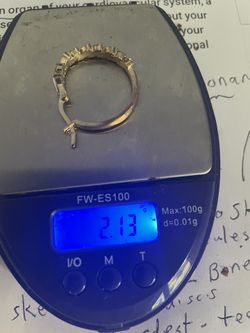 2.12 Grams 14k Diamond Earring