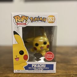 Funko Pop! Pokemon Pikachu Diamond Collection #553 GameStop Exclusive (New)