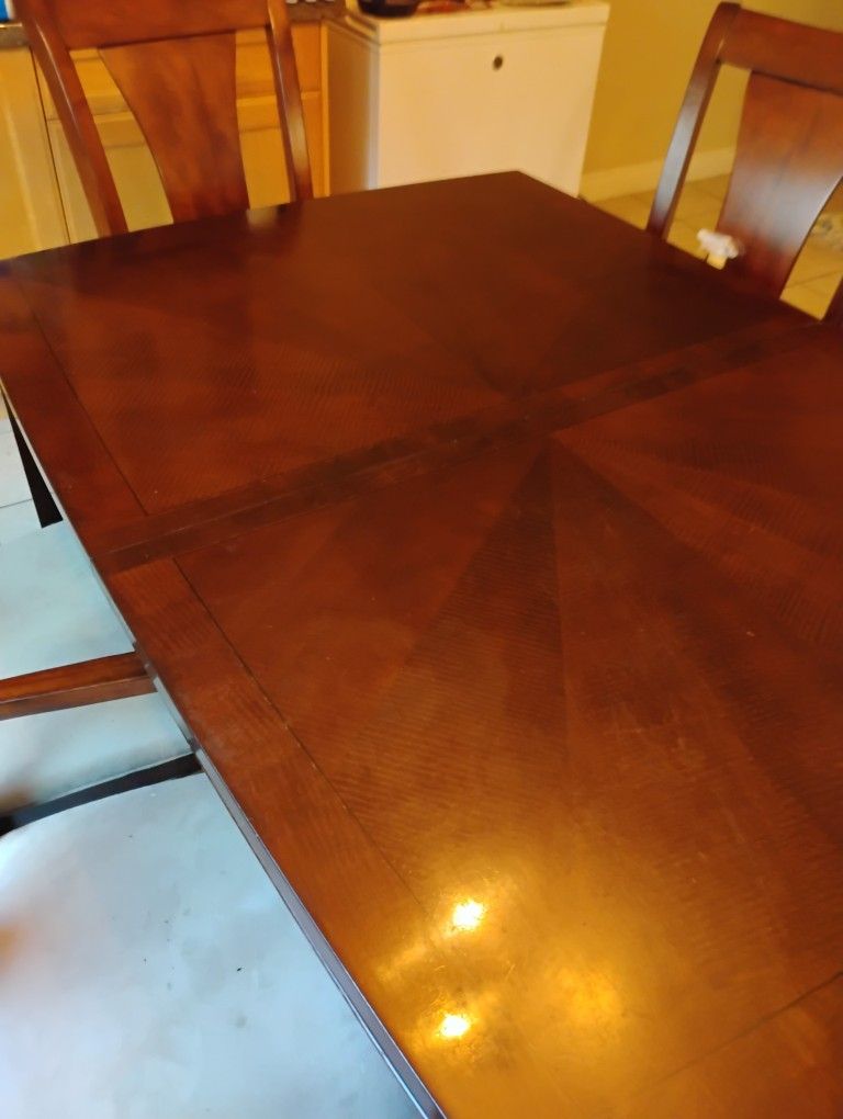 Dining Table With Matching Cabinet