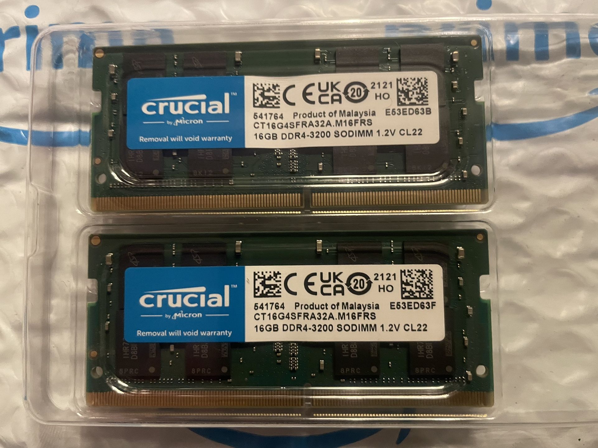 Laptop memory RAM 32gb