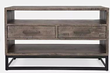 Jofran East Hampton Distressed Grey Sofa Table