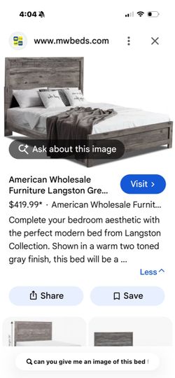 Langston Gray Wood Platform Bed Frame