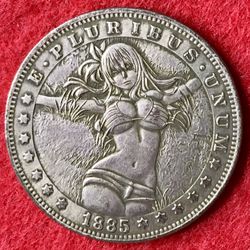Large Anime Girl Coin. Only One Available. Shipped Same Day!