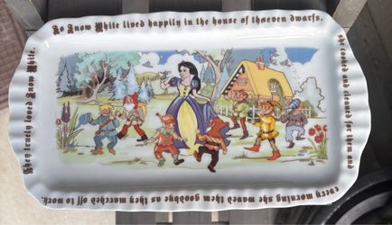 Snow White Rectangle Plate 2012