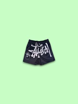 Stussy mesh shorts black & white men’s small