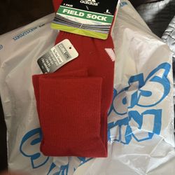 Red Adidas Field Socks 