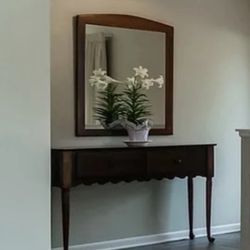 Entryway Mirror And Table