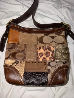 vintage patchwork coach bag
