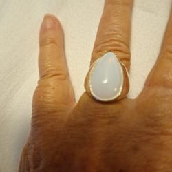 Rainbow Moonstone Ring