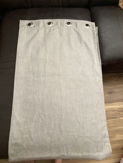 Set Of Grey Curtains