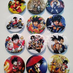 DRAGONBALL Z ANIME LARGE PIN BUTTON BADGE